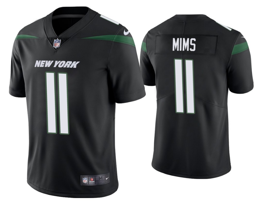 Men's New York Jets #11 Denzel Mims Black Vapor Untouchable Limited Stitched Jersey